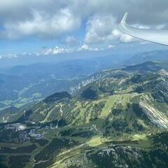 Flugwegposition um 12:54:57: Aufgenommen in der Nähe von Gemeinde Wildalpen, 8924, Österreich in 2069 Meter
